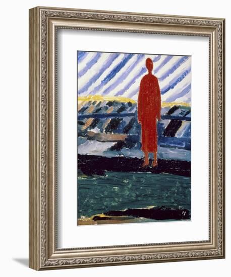 Red Figure, c.1928-Kasimir Malevich-Framed Premium Giclee Print