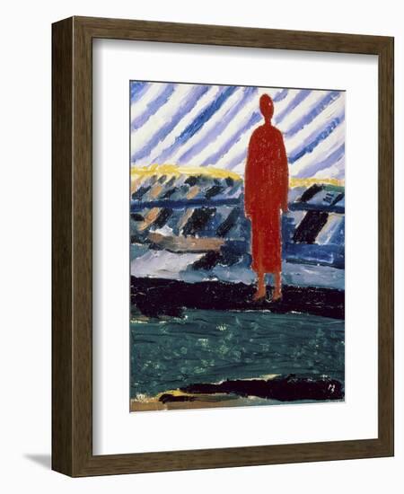 Red Figure, c.1928-Kasimir Malevich-Framed Premium Giclee Print