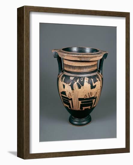 Red-Figure Pottery, Attic Vase, 5th Century B.C.-null-Framed Giclee Print