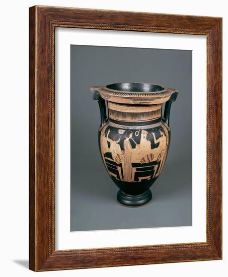 Red-Figure Pottery, Attic Vase, 5th Century B.C.-null-Framed Giclee Print