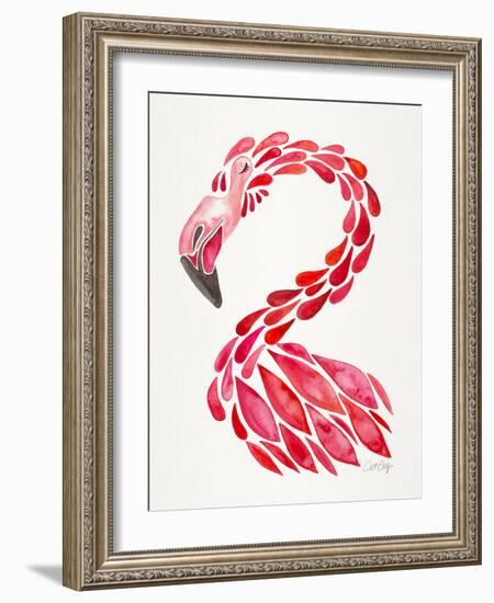 Red Flamingo-Cat Coquillette-Framed Giclee Print