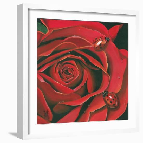Red Flower-Scott Westmoreland-Framed Premium Giclee Print
