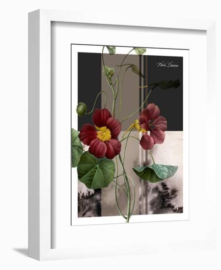 Red Flower-Flora Danica-Framed Premium Giclee Print