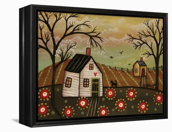 Red Flowers 1-Karla Gerard-Framed Premier Image Canvas