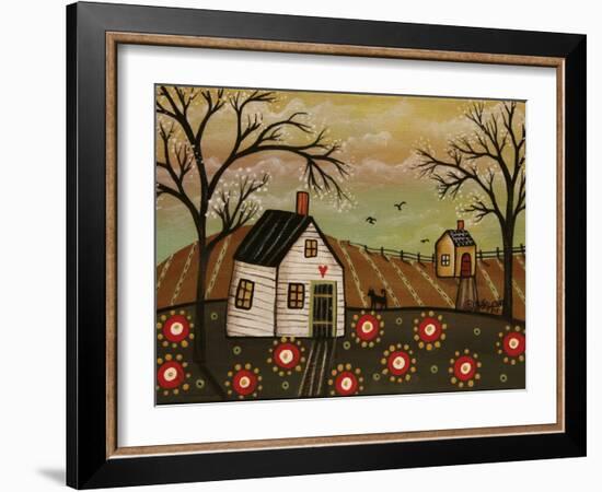 Red Flowers 1-Karla Gerard-Framed Giclee Print