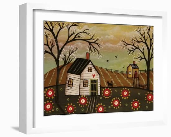 Red Flowers 1-Karla Gerard-Framed Giclee Print