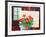 Red Flowers with Painting-Guy Charon-Framed Collectable Print