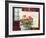 Red Flowers with Painting-Guy Charon-Framed Collectable Print