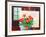 Red Flowers with Painting-Guy Charon-Framed Collectable Print