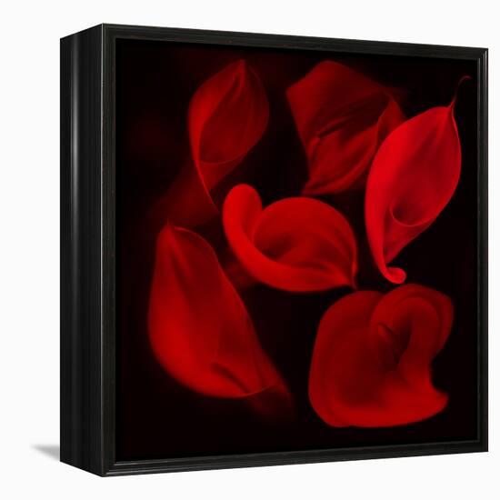 Red Flowers-Unaciertamirada-Framed Premier Image Canvas