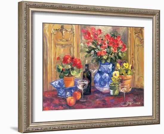 Red Flowers-Stevens Allayn-Framed Art Print