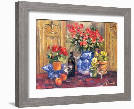 Red Flowers-Stevens Allayn-Framed Art Print