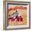 Red Folk Art Barn-Cheryl Bartley-Framed Giclee Print