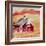 Red Folk Art Barn-Cheryl Bartley-Framed Giclee Print