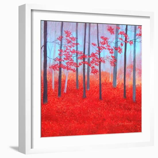 Red Forest Morning-Herb Dickinson-Framed Photographic Print