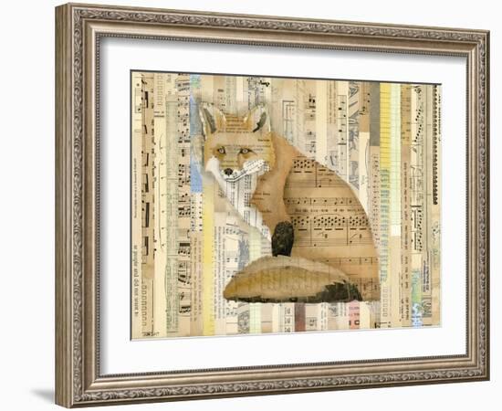Red Fox Collage II-Nikki Galapon-Framed Art Print