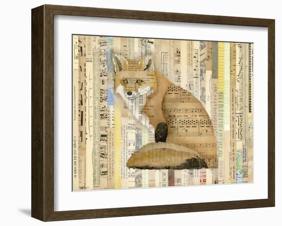 Red Fox Collage II-Nikki Galapon-Framed Art Print