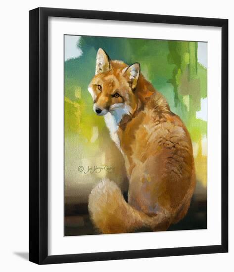 Red Fox Looking Back-Joni Johnson-Godsy-Framed Giclee Print