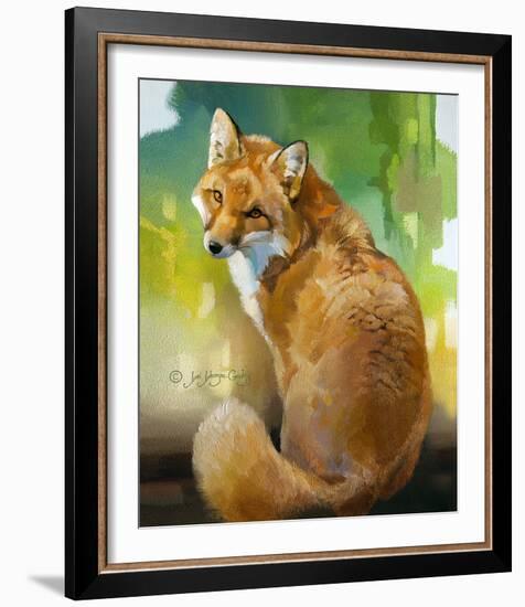 Red Fox Looking Back-Joni Johnson-Godsy-Framed Giclee Print