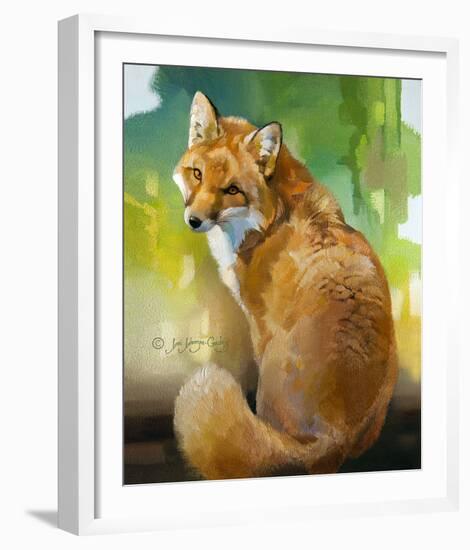 Red Fox Looking Back-Joni Johnson-Godsy-Framed Giclee Print