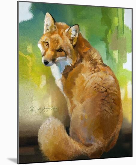 Red Fox Looking Back-Joni Johnson-Godsy-Mounted Giclee Print