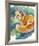 Red Fox on Green-Joni Johnson-Godsy-Framed Giclee Print