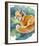 Red Fox on Green-Joni Johnson-Godsy-Framed Giclee Print