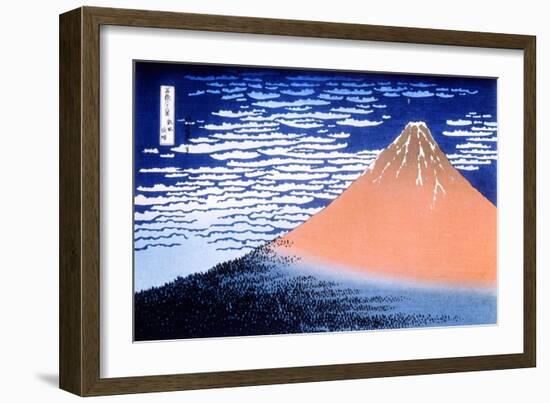 Red Fuji, 1823-1831-Katsushika Hokusai-Framed Giclee Print