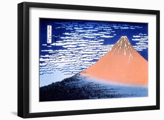 Red Fuji, 1823-1831-Katsushika Hokusai-Framed Giclee Print