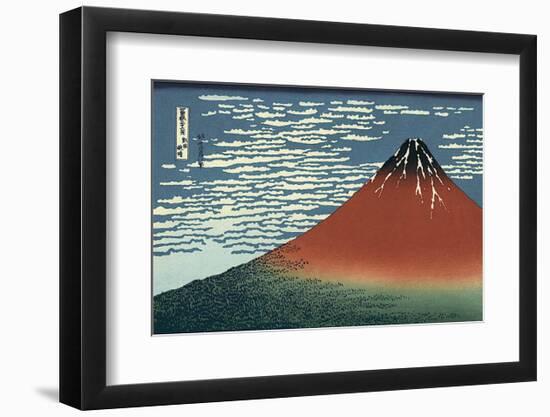 Red Fuji-Katsushika Hokusai-Framed Art Print