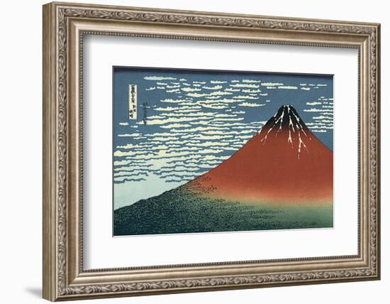 Red Fuji-Katsushika Hokusai-Framed Art Print