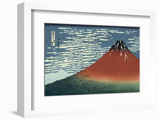 Red Fuji-Katsushika Hokusai-Framed Art Print