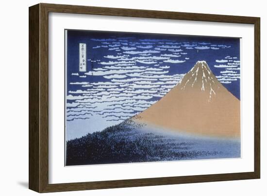 Red Fuji-Katsushika Hokusai-Framed Giclee Print