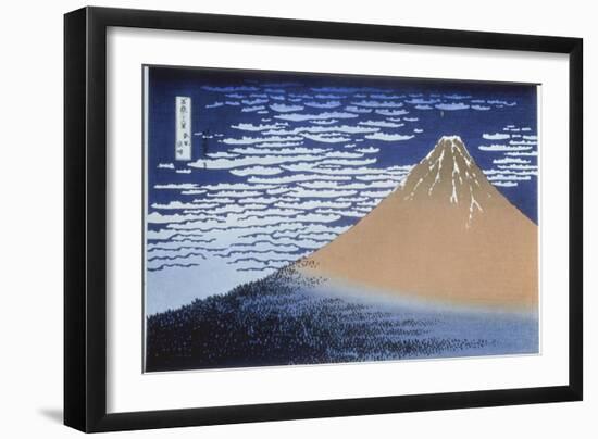 Red Fuji-Katsushika Hokusai-Framed Giclee Print