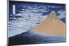 Red Fuji-Katsushika Hokusai-Mounted Giclee Print