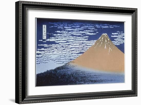 Red Fuji-Katsushika Hokusai-Framed Giclee Print