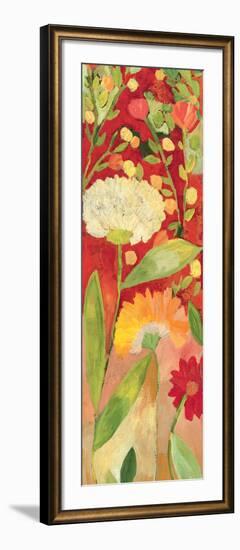 Red Garden Panel 2-Kim Parker-Framed Giclee Print