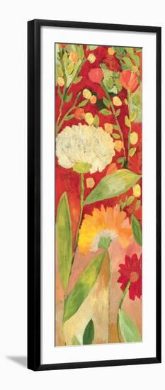 Red Garden Panel 2-Kim Parker-Framed Giclee Print