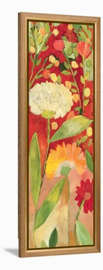 Red Garden Panel 2-Kim Parker-Framed Premier Image Canvas