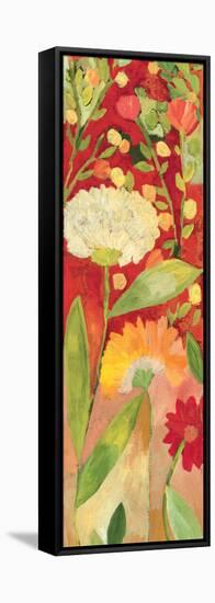 Red Garden Panel 2-Kim Parker-Framed Premier Image Canvas