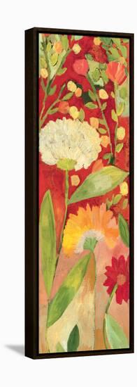 Red Garden Panel 2-Kim Parker-Framed Premier Image Canvas