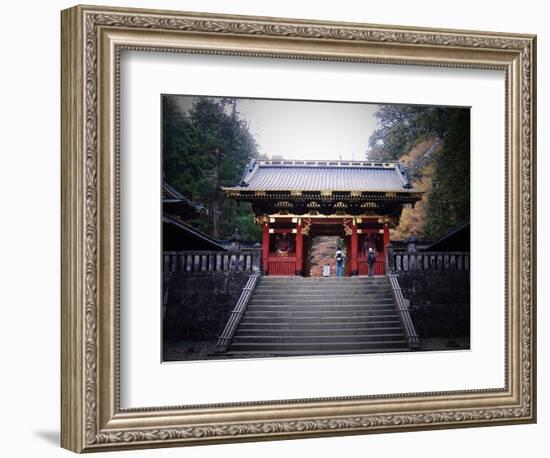 Red Gates And Temple-NaxArt-Framed Art Print