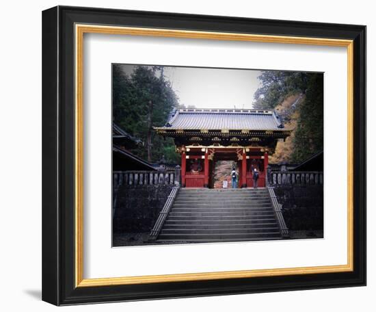 Red Gates And Temple-NaxArt-Framed Art Print