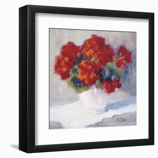 Red Geraniums-Bunny Oliver-Framed Art Print