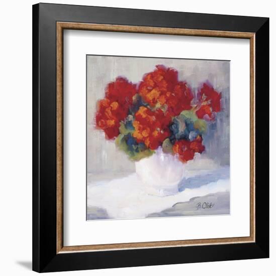 Red Geraniums-Bunny Oliver-Framed Art Print