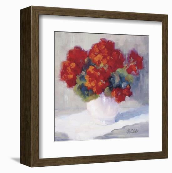 Red Geraniums-Bunny Oliver-Framed Art Print