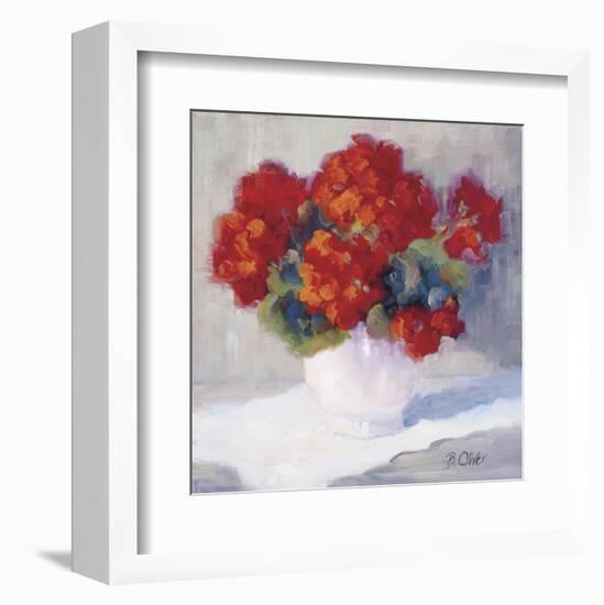 Red Geraniums-Bunny Oliver-Framed Art Print