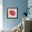 Red Gerber Daisy-Patricia Pinto-Framed Art Print displayed on a wall