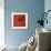 Red Gerbera on Red 07-Tom Quartermaine-Framed Giclee Print displayed on a wall