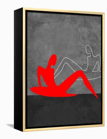 Red Girl 2-Felix Podgurski-Framed Stretched Canvas